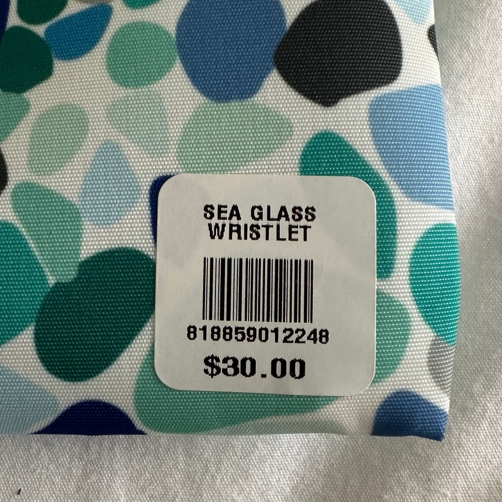 NWT Brand new Sea Bags of Maine Sea Glass Wristlet. Made in USA of sails. - Picture 4 of 4